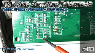 How to Find and Activate Secret Functions of BLDC Controller Three Speed Reverse EBS Brake [upl. by Eniamat190]