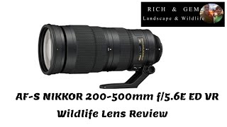 AFS NIKKOR 200500mm f56E ED VR Lens Review  Rich and Gem [upl. by Tucky644]