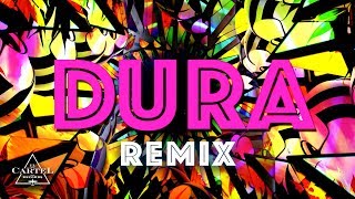 Daddy Yankee ft Bad Bunny Natti Natasha amp Becky G  Dura REMIX Lyric Video [upl. by Arbma]