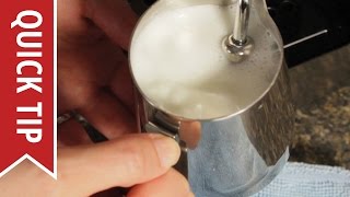 How to AutoFroth Milk for Lattes [upl. by Imalda]