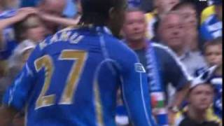 FA Cup 2008 Cardiff City 0 1 Portsmouth  Kanu [upl. by Hooke49]