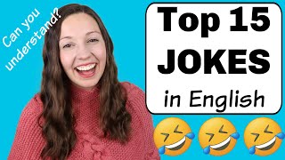 Top 15 Jokes in English Can you understand them [upl. by Eiramannod96]