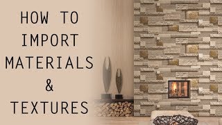 ARCHICAD HOW TO IMPORT MATERIALS amp TEXTURES [upl. by Attenahs488]