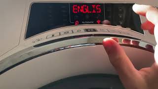 How To Change Language On Candy RapidO Washing Machine [upl. by Keemahs615]