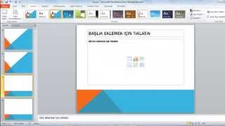 Microsoft Office  PowerPoint Kullanımı Slayt nasıl yapılır Basit Sunum Hazırlama [upl. by Groh]