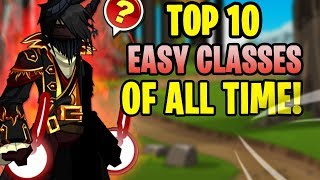 AQW  TOP 10 EASY CLASSES In AQW amp HOW To Get Them NonMember NonRare  GAMEPLAY [upl. by Yrahca]