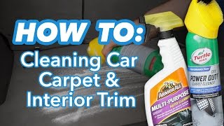 How to Clean Car Carpet and Interior Trim at Home [upl. by Alisa]