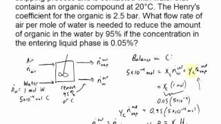 Gas Stripping Henry and Raoults Laws [upl. by Claudia]