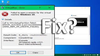 How To Fix Failed To Open a Session for the Virtual Machine Windows 10 [upl. by Hcnarb]