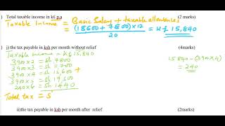 HOW TO CALCULATE INCOME TAXExample 1 [upl. by Dijam9]