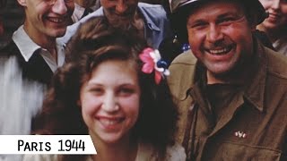 Paris  Liberation in August 1944 in color and HD [upl. by Tonia]