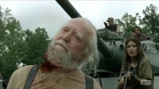 The Walking Dead Hershel Death Scene HD [upl. by Cacilia188]