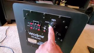 Velodyne vx10b powered subwoofer quick review [upl. by Yee]