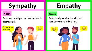 SYMPATHY vs EMPATHY 🤔  Whats the difference  Learn with examples [upl. by Noira348]