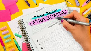 CÓMO TENER LETRA BONITA RÁPIDO  Haz Apuntes Bonitos ✄ Craftingeek [upl. by Llenad]