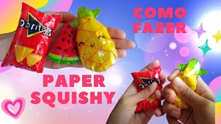 COMO FAZER PAPER SQUISHY  OS MELHORES ENCHIMENTOS [upl. by Demmer75]