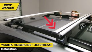 Yakima TimberLine  JetStream Bar Base Roof Rack Overview And Install [upl. by Eelnodnarb]