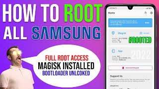 How to ROOT All Samsung Devices with ODIN on Windows 11  Root Samsung Phone with Magisk 2022 FREE [upl. by Carothers954]