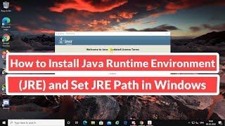 How to Install Java Runtime EnvironmentJRE and Set JRE Path in Windows 7810 [upl. by Llerdnod929]