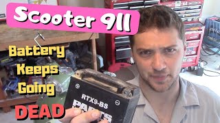 Scooter 911 Battery Keeps Going Dead Troubleshoot your charging system and parasitic drain [upl. by Hollerman]