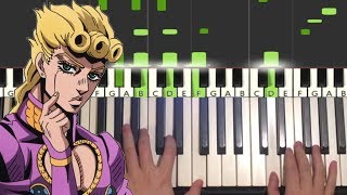 Giornos Theme Piano Tutorial Lesson [upl. by Kappel]