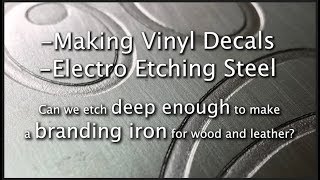 Electro Etch Deep Enough for Branding Iron [upl. by Amirak]