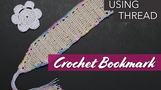 How to start Crocheting with Crochet Thread  Bookmark [upl. by Otxilac]