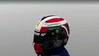 Charles Leclerc Helmet Redisigned livery GT Sport [upl. by Campos]