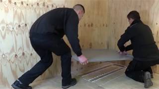 Installation of a shower tray onto joists and marine ply [upl. by Suiraj]