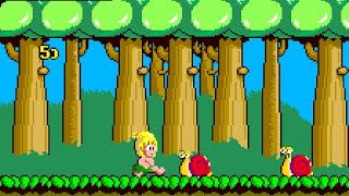 Wonder Boy Longplay Arcade QHD All Dolls amp Letters [upl. by Yruj628]