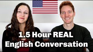 15 HOUR English Conversation Lesson [upl. by Naitsirhk]