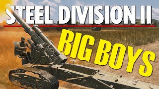 HUGE ARTILLERY CRUSHING ARMOR and CLOSE QUARTERS engagements  Steel Division 2 Gameplay [upl. by Inalial]