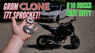 Grom 17T SPROCKET UPGRDE  Acceleration amp Top Speed Test [upl. by Poore762]