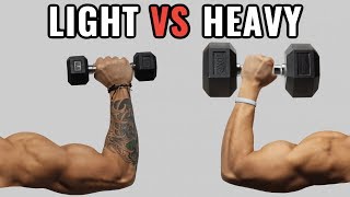 Light Weights vs Heavy Weights for Muscle Growth [upl. by Garin]