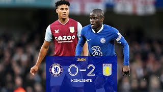 Chelsea v Aston Villa 02  Highlights  Premier League [upl. by Bj]