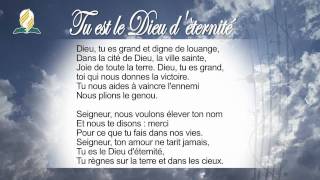 11  Chant  Tu est le Dieu dèternité [upl. by Airtened]