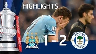 MANCHESTER CITY VS WIGAN ATHLETIC 12 Official goals and highlights FA Cup Sixth Round HD [upl. by Compte]