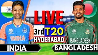 India vs Bangladesh 3rd T20  Live Cricket Match Today  IND vs BAN Live Match Today  IND vs BAN [upl. by Eirovi]