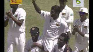 Muttiah Muralitharans 800th wicket of his final Test match [upl. by Petta924]