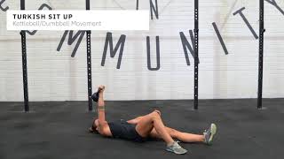 Turkish Sit Ups  CrossFit Movement Library [upl. by Chappy]