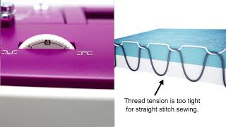 NECCHI NC Series Tutorial Adjust Upper Thread Tension [upl. by Lednek]