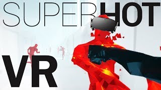 Dodging Bullets and Freezing Time  SUPERHOT VR Gameplay  Oculus Rift VR  Virtual Reality [upl. by Kostman]