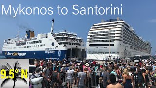 Ferry Mykonos to Santorini [upl. by Noelopan]