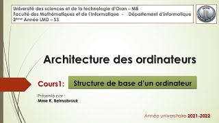 AO Cours1 L2 Informatique [upl. by Fortunna]