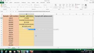 How to create a Unique code in excelHow to generate random character strings in a range in Excel [upl. by Eirruc568]