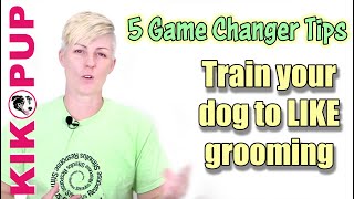 5 TIPS for training your dog to like GROOMING and NAIL TRIMMING [upl. by Dorie]