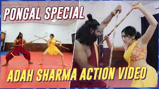 Adah Sharma’s Pongal Special Action Video  Adah Sharma [upl. by Leuqar964]