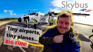 Would YOU fly this tiny aircraft SKYBUS trip to the WONDERFUL Isles of Scilly 🏴󠁧󠁢󠁥󠁮󠁧󠁿 🏝 [upl. by Ahsenauq]