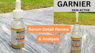 Garnier Skin Active Vitamin C Serum Detail Review [upl. by Estas107]