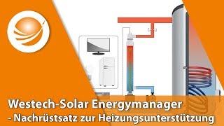 WestechSolar Energymanager  Nachrüstsatz zur Heizungsunterstützung [upl. by Paddie]